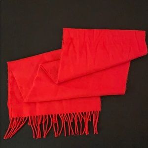 Cherry Red Cashmere Scarf